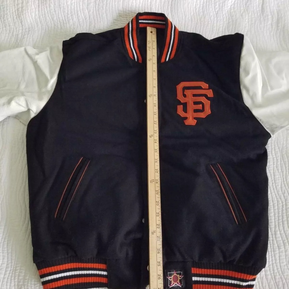 Black Bomber Jacket with Ribbed Collar and Cuffs - Picture 7 of 14